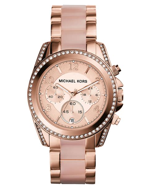 Ladies / Womens Blair Rose Gold Michael Kors Designer Watch 